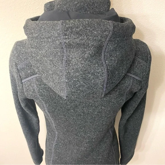 Athleta Cya Stronger Fleece Full-Zip Hoodie Long Jacket - Picture 5 of 13